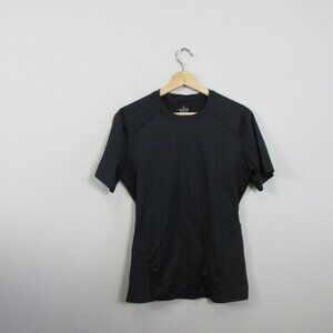 Tommie Copper Lower Back Support Shirt Men Large Black Stretch Compression 248